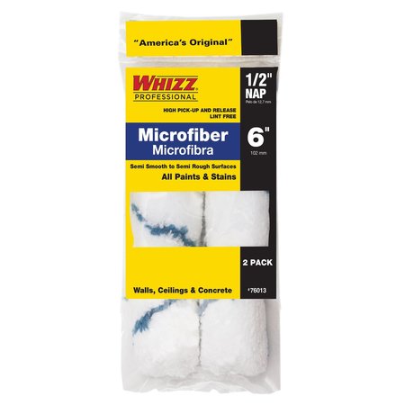 WHIZZ ROLLER CVR MF 1/2X6"" 2PK 76013